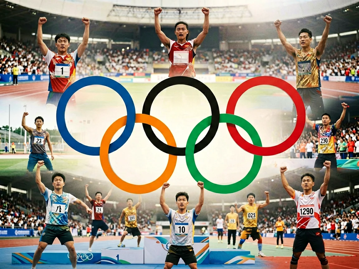 奥运经典赛场瞬间奥运五环